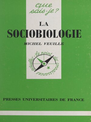 cover image of La sociobiologie